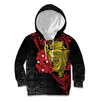 Papua New Guinea 49th Independence Day Kid Hoodie Motuan Revareva Bird-of-Paradise