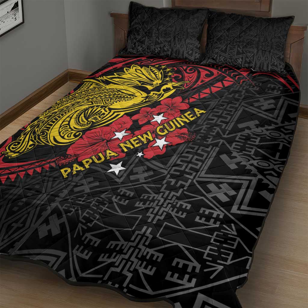 Papua New Guinea 49th Independence Day Quilt Bed Set Motuan Revareva Bird-of-Paradise LT7 - Polynesian Pride