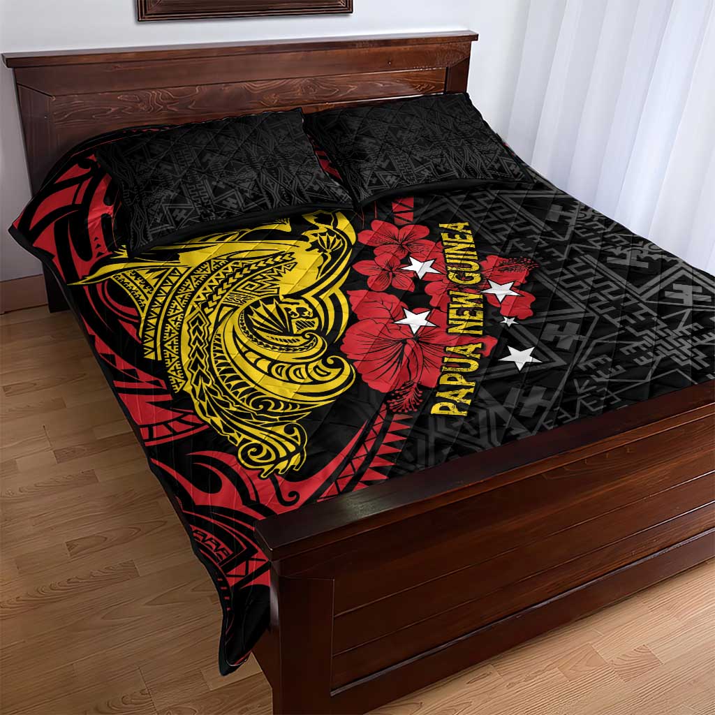 Papua New Guinea 49th Independence Day Quilt Bed Set Motuan Revareva Bird-of-Paradise LT7 - Polynesian Pride
