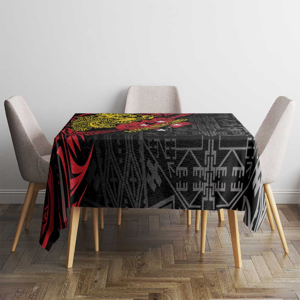 Papua New Guinea 49th Independence Day Tablecloth Motuan Revareva Bird-of-Paradise LT7 - Polynesian Pride