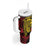 Papua New Guinea 49th Independence Day Tumbler With Handle Motuan Revareva Bird-of-Paradise