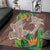 Polynesia Area Rug Sharks Duo Tropical Brown