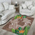 Polynesia Area Rug Sharks Duo Tropical Brown