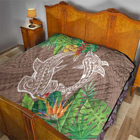 Polynesia Quilt Sharks Duo Tropical Brown LT7 - Polynesian Pride