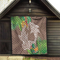 Polynesia Quilt Sharks Duo Tropical Brown LT7 - Polynesian Pride