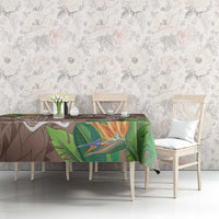 Polynesia Tablecloth Sharks Duo Tropical Brown