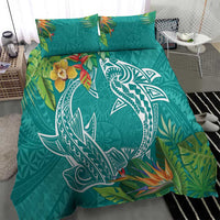 Polynesia Bedding Set Sharks Duo Tropical Teal