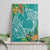 Polynesia Canvas Wall Art Sharks Duo Tropical Teal