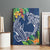 Polynesia Canvas Wall Art Sharks Duo Tropical Navy