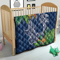Polynesia Quilt Sharks Duo Tropical Navy LT7 - Polynesian Pride