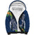 Polynesia Sherpa Hoodie Sharks Duo Tropical Navy