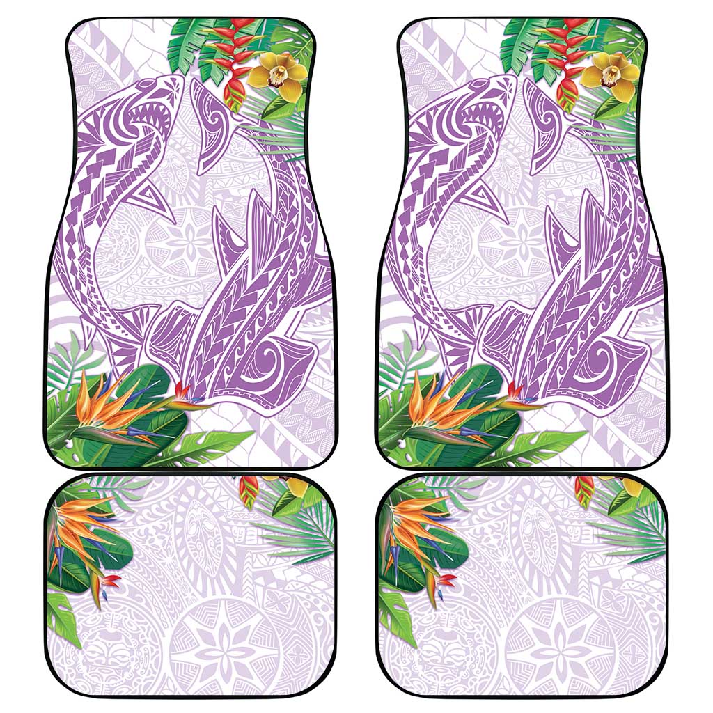 Polynesia Car Mats Sharks Duo Tropical Lavender