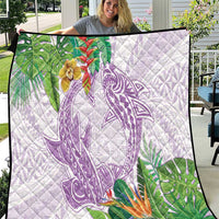 Polynesia Quilt Sharks Duo Tropical Lavender LT7 Lavender - Polynesian Pride