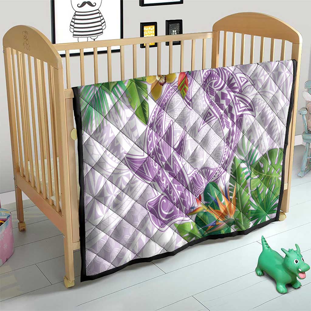 Polynesia Quilt Sharks Duo Tropical Lavender LT7 - Polynesian Pride