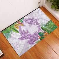 Polynesia Rubber Doormat Sharks Duo Tropical Lavender LT7 - Polynesian Pride
