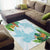 Polynesia Area Rug Sharks Duo Tropical Turquoise