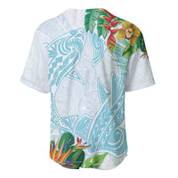 Polynesia Baseball Jersey Sharks Duo Tropical Turquoise LT7 - Polynesian Pride