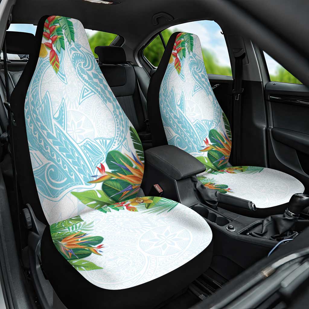 Polynesia Car Seat Cover Sharks Duo Tropical Turquoise