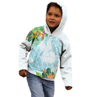 Polynesia Kid Hoodie Sharks Duo Tropical Turquoise