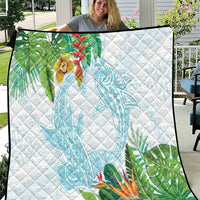 Polynesia Quilt Sharks Duo Tropical Turquoise LT7 Turquoise - Polynesian Pride
