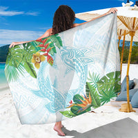 Polynesia Sarong Sharks Duo Tropical Turquoise