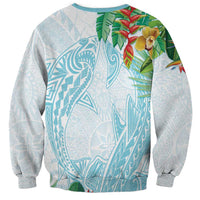 Polynesia Sweatshirt Sharks Duo Tropical Turquoise LT7 - Polynesian Pride