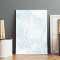 Polynesia Canvas Wall Art Sharks Duo Tropical Off White