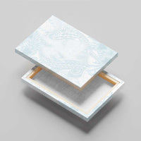 Polynesia Canvas Wall Art Sharks Duo Tropical Off White