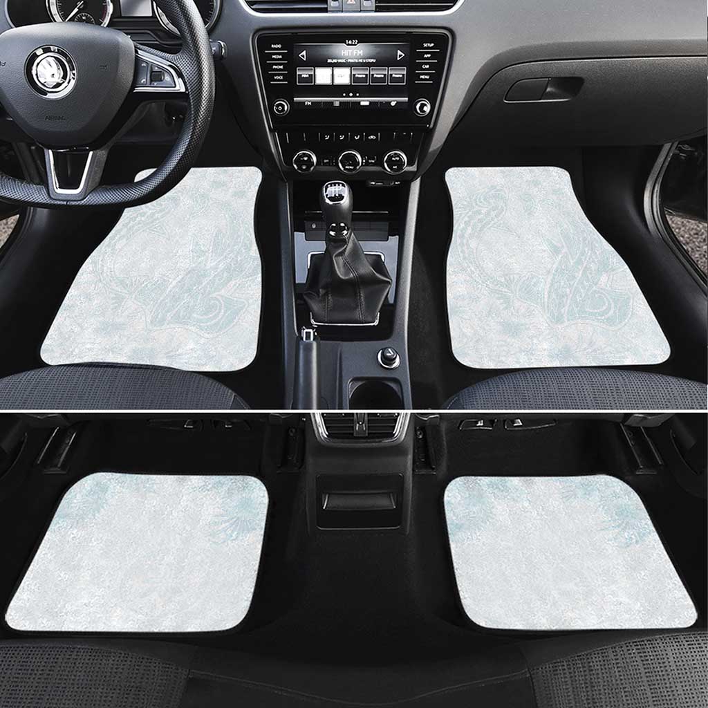 Polynesia Car Mats Sharks Duo Tropical Off White