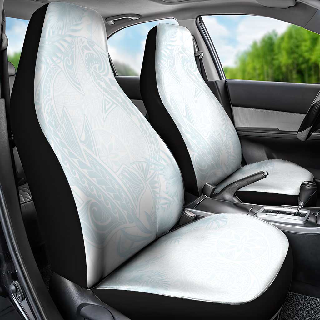 Polynesia Car Seat Cover Sharks Duo Tropical Off White