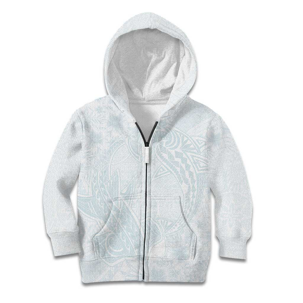 Polynesia Kid Hoodie Sharks Duo Tropical Off White