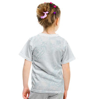 Polynesia Kid T Shirt Sharks Duo Tropical Off White LT7 - Polynesian Pride