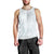 Polynesia Men Tank Top Sharks Duo Tropical Off White