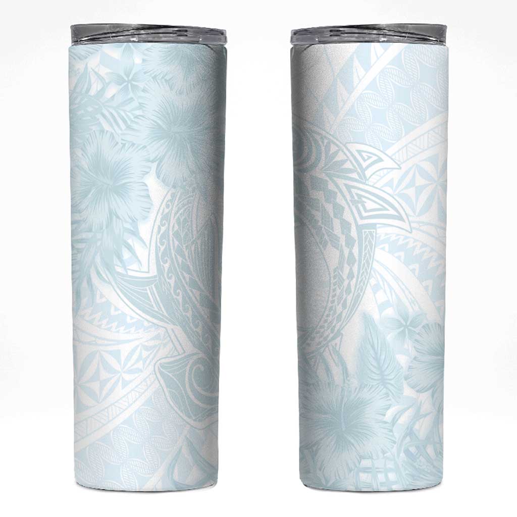 Polynesia Skinny Tumbler Sharks Duo Tropical Off White
