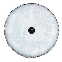 Polynesia Spare Tire Cover Sharks Duo Tropical Off White