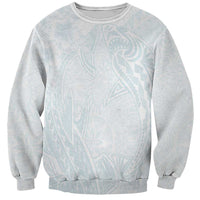 Polynesia Sweatshirt Sharks Duo Tropical Off White LT7 Unisex White - Polynesian Pride