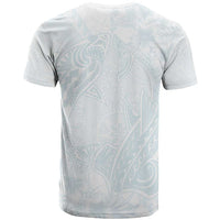 Polynesia T Shirt Sharks Duo Tropical Off White LT7 - Polynesian Pride