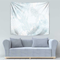 Polynesia Tapestry Sharks Duo Tropical Off White