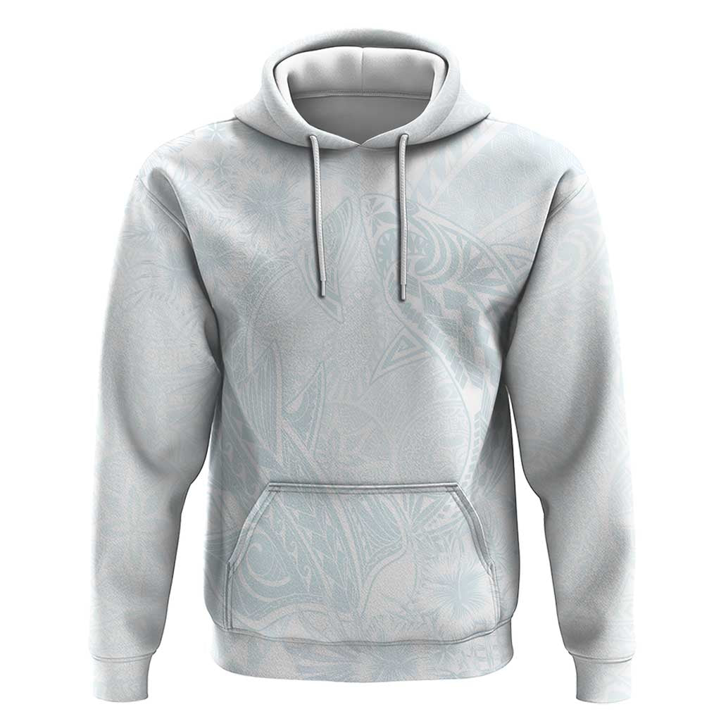 Polynesia Zip Hoodie Sharks Duo Tropical Off White LT7 Pullover Hoodie White - Polynesian Pride