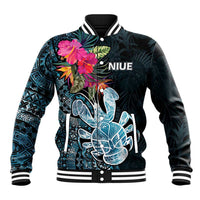 Niue Personalised Baseball Jacket Hiapo Mix Coconut Crab LT7 Unisex Art - Polynesian Pride