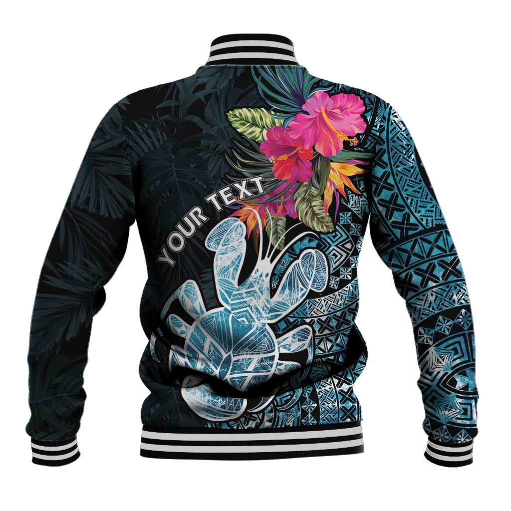 Niue Personalised Baseball Jacket Hiapo Mix Coconut Crab LT7 - Polynesian Pride