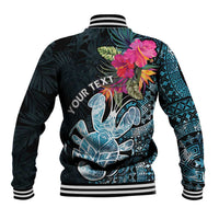 Niue Personalised Baseball Jacket Hiapo Mix Coconut Crab LT7 - Polynesian Pride