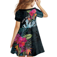 Niue Personalised Family Matching Mermaid Dress and Hawaiian Shirt Hiapo Mix Coconut Crab LT7 - Polynesian Pride