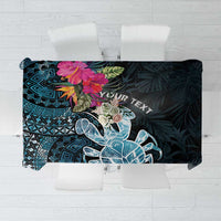 Niue Personalised Tablecloth Hiapo Mix Coconut Crab LT7 Art - Polynesian Pride