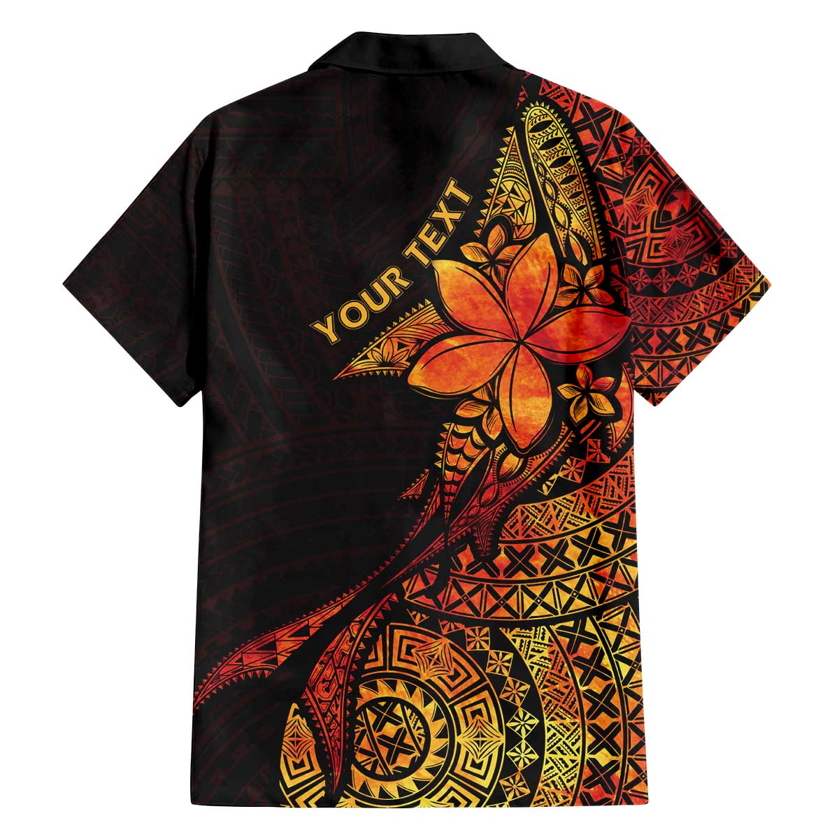 Niue Fakaalofa Atu Personalised Family Matching Off The Shoulder Long Sleeve Dress and Hawaiian Shirt Whale Hiapo Fiery Motif LT7 - Polynesian Pride