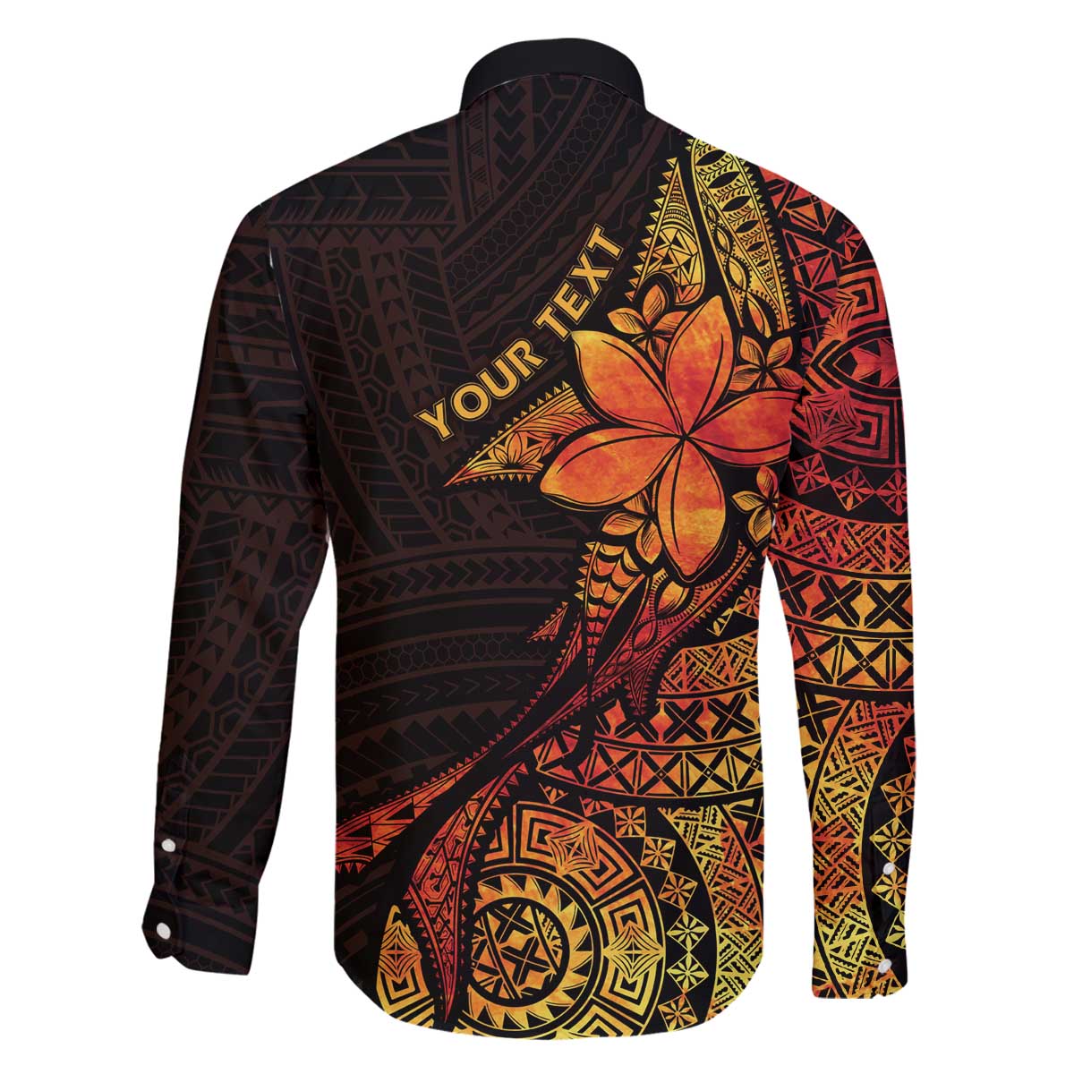 Niue Fakaalofa Atu Personalised Family Matching Off The Shoulder Long Sleeve Dress and Hawaiian Shirt Whale Hiapo Fiery Motif LT7 - Polynesian Pride