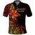 Niue Fakaalofa Atu Personalised Polo Shirt Whale Hiapo Fiery Motif