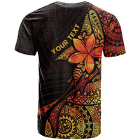 Niue Fakaalofa Atu Personalised T Shirt Whale Hiapo Fiery Motif LT7 - Polynesian Pride