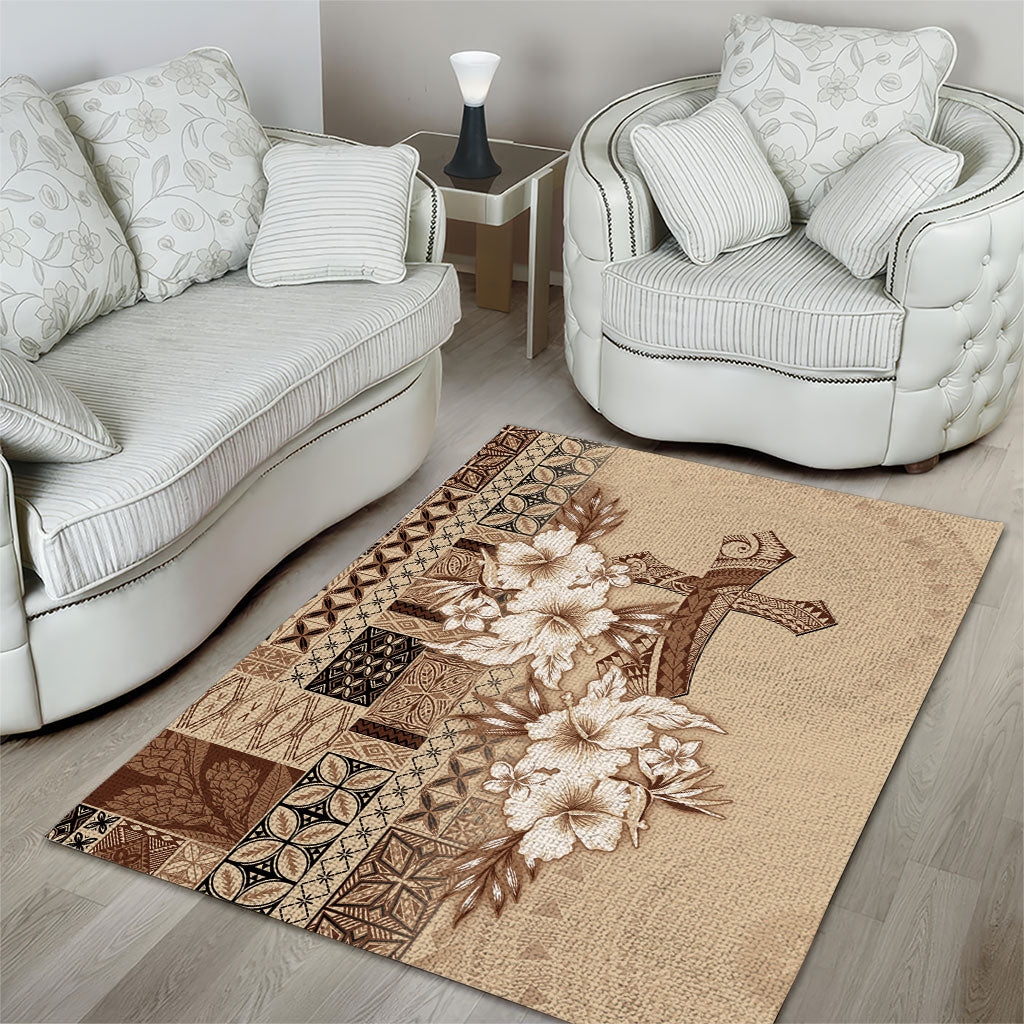 Samoa AIGA Mamanu Siapo Malu Motifs Area Rug