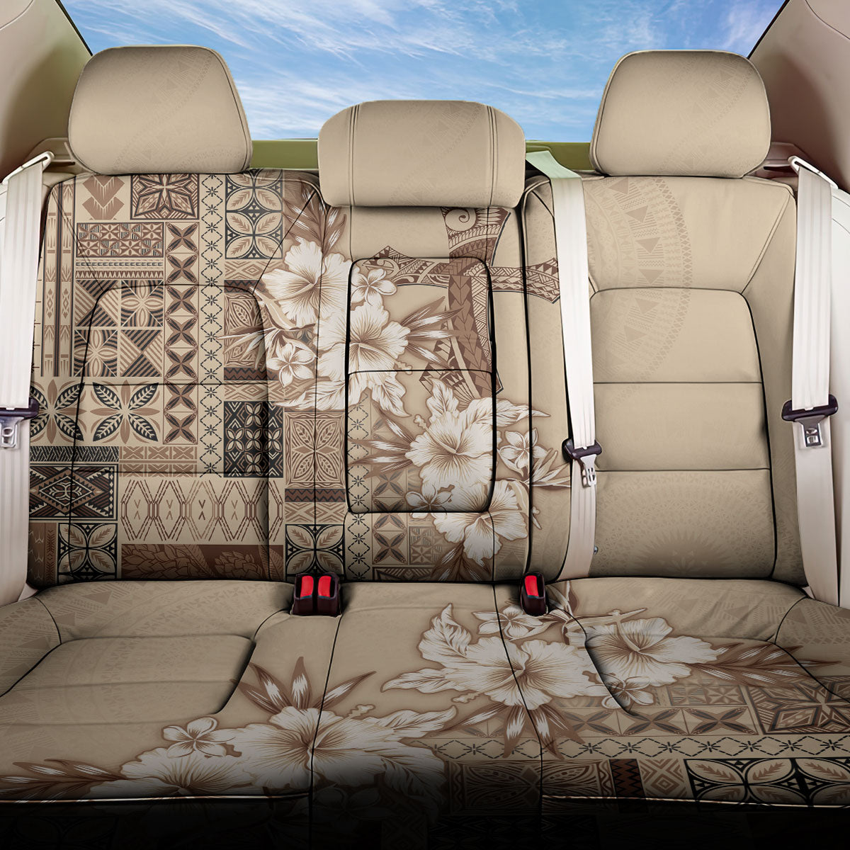 Samoa AIGA Mamanu Siapo Malu Motifs Back Car Seat Cover